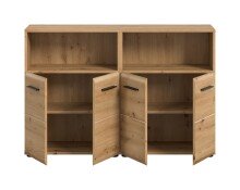 Badezimmer-Set >Ice< in artisan oak - 120x80x30cm (BxHxT)