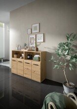 Badezimmer-Set >Ice< in artisan oak - 120x80x30cm (BxHxT)