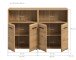 Badezimmer-Set >Ice< in artisan oak - 120x80x30cm (BxHxT)