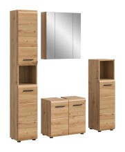 Badezimmer-Set >Ice< in artisan oak - 150x185x30cm (BxHxT)