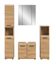 Badezimmer-Set >Ice< in artisan oak - 150x185x30cm (BxHxT)