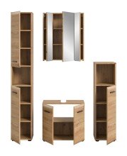 Badezimmer-Set >Ice< in artisan oak - 150x185x30cm (BxHxT)