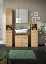 Badezimmer-Set >Ice< in artisan oak - 150x185x30cm...