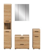 Badezimmer-Set >Ice< in artisan oak - 150x185x30cm (BxHxT)