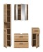 Badezimmer-Set >Ice< in artisan oak - 150x185x30cm (BxHxT)