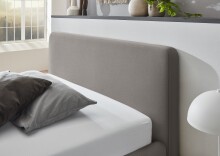 Polsterbett >Mattis< Liegefläche 120x200cm, Nordic ash, Stellmaß: 141x105x218cm (BxHxT)