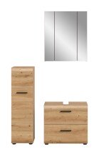 Badezimmer-Set >Ice< in artisan oak - 105x185x30cm (BxHxT)