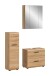 Badezimmer-Set >Ice< in artisan oak - 105x185x30cm (BxHxT)