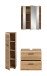 Badezimmer-Set >Ice< in artisan oak - 105x185x30cm (BxHxT)