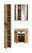 Badezimmer-Set >Ice< in artisan oak - 105x185x46cm (BxHxT)