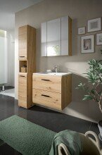 Badezimmer-Set >Ice< in artisan oak - 105x185x46cm (BxHxT)