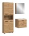 Badezimmer-Set >Ice< in artisan oak - 135x185x46cm (BxHxT)