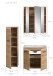 Badezimmer-Set >Ice< in artisan oak - 105x185x46cm (BxHxT)