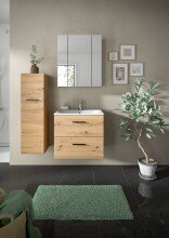Badezimmer-Set >Ice< in artisan oak - 105x185x46cm...