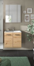 Badezimmer-Set >Ice< in artisan oak - 60x185x46cm...