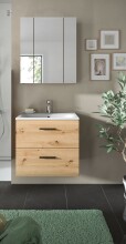 Badezimmer-Set >Ice< in artisan oak - 60x185x46cm...