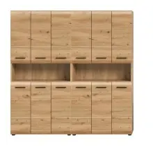 Badezimmer-Set >Ice< in artisan oak - 180x185x30cm...