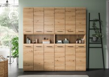 Badezimmer-Set >Ice< in artisan oak - 180x185x30cm (BxHxT)