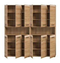 Badezimmer-Set >Ice< in artisan oak - 180x185x30cm (BxHxT)