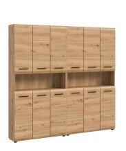 Badezimmer-Set >Ice< in artisan oak - 180x185x30cm...