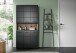 Stauraumschrank >Ice< in Nox Oak / Schwarz - 90x185x30cm (BxHxT)
