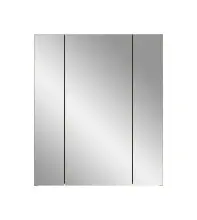 Badezimmerspiegelschrank >Ice< in Nox Oak / Schwarz...
