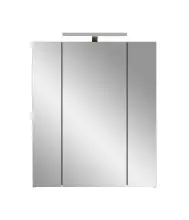 Badezimmerspiegelschrank >Ice< in Nox Oak / Schwarz...