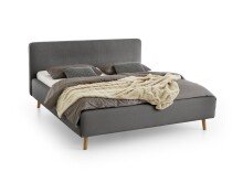 Polsterbett >Mattis< Liegefläche 180x200cm, anthrazit, Stellmaß: 201x105x218cm (BxHxT)