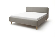Polsterbett >Mattis mit BK< Liegefläche 160x200 cm, Aspen Taupe, Stellmaß: 181x105x218cm (BxHxT)