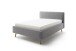 Polsterbett >Mattis mit BK< Liegefläche 140x200 cm, Hellgrau, Stellmaß: 161x105x218cm (BxHxT)