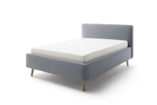 Polsterbett >Mattis mit BK< Liegefläche 140x200 cm, Eisblau, Stellmaß: 161x105x218cm (BxHxT)