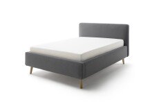 Polsterbett >Mattis mit BK< Liegefläche 140x200 cm, Anthrazit, Stellmaß: 161x105x218cm (BxHxT)