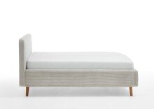 Polsterbett >Mattis mit BK< Liegefläche 140x200 cm, Poso Beige, Stellmaß: 161x105x218cm (BxHxT)