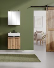Badmöbel-Set >Nizza< (2-tlg.) in Wotaneiche -...