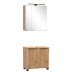 Badmöbel-Set >Nizza< (2-tlg.) in Wotaneiche - 60x35cm (BxT)