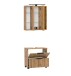 Badmöbel-Set >Nizza< (2-tlg.) in Wotaneiche - 60x35cm (BxT)