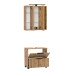 Badmöbel-Set >Nizza< (2-tlg.) in Wotaneiche - 60x35cm (BxT)