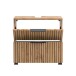 Badmöbel-Set >Nizza< (2-tlg.) in Wotaneiche - 60x35cm (BxT)