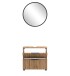Badmöbel-Set >Nizza< (2-tlg.) in Wotaneiche - 60x35cm (BxT)