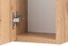 Waschtisch-Set >Nizza< in Wotaneiche, schwarz - 120x200x47cm (BxHxT)