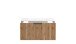 Waschtisch-Set >Nizza< (2-tlg.) in Wotaneiche, schwarz - 80x200x47cm (BxHxT)