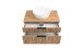 Waschtisch-Set >Nizza< (2-tlg.) in Wotaneiche, schwarz - 80x200x47cm (BxHxT)
