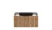Waschtisch-Set >Nizza< (2-tlg.) in Wotaneiche, schwarz - 80x200x47cm (BxHxT)