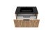 Waschtisch-Set >Nizza< (2-tlg.) in Wotaneiche, schwarz - 80x200x47cm (BxHxT)