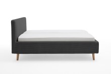 Polsterbett >Mattis mit BK< Liegefläche 180x200 cm, Anthrazit, Stellmaß: 201x105x218cm (BxHxT)