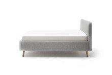 Polsterbett >Mattis mit BK< Liegefläche 140x200 cm, Hevre grau, Stellmaß: 161x105x218cm (BxHxT)