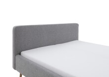 Polsterbett >Mattis mit BK< Liegefläche 160x200 cm, Hevre Grau, Stellmaß: 181x105x218cm (BxHxT)