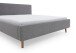Polsterbett >Mattis mit BK< Liegefläche 180x200 cm, Hevre Grau, Stellmaß: 201x105x218cm (BxHxT)
