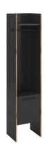 Garderobenschrank >Bueno< in Basalt - 42x189x37cm...