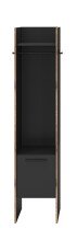 Garderobenschrank >Bueno< in Basalt - 42x189x37cm...